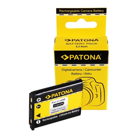 Acumulator compatibil cu Olympus Li-40B Fuji NP-45 Pentax D-Li63 Casio NP-80 Nikon EN-EL10 Patona