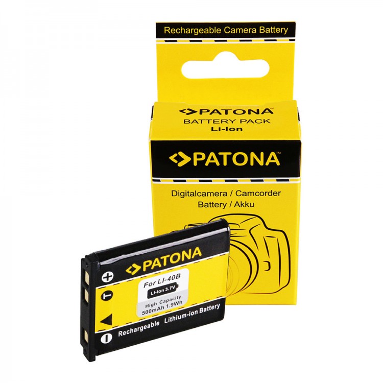 Acumulator compatibil cu Olympus Li-40B Fuji NP-45 Pentax D-Li63 Casio NP-80 Nikon EN-EL10 Patona