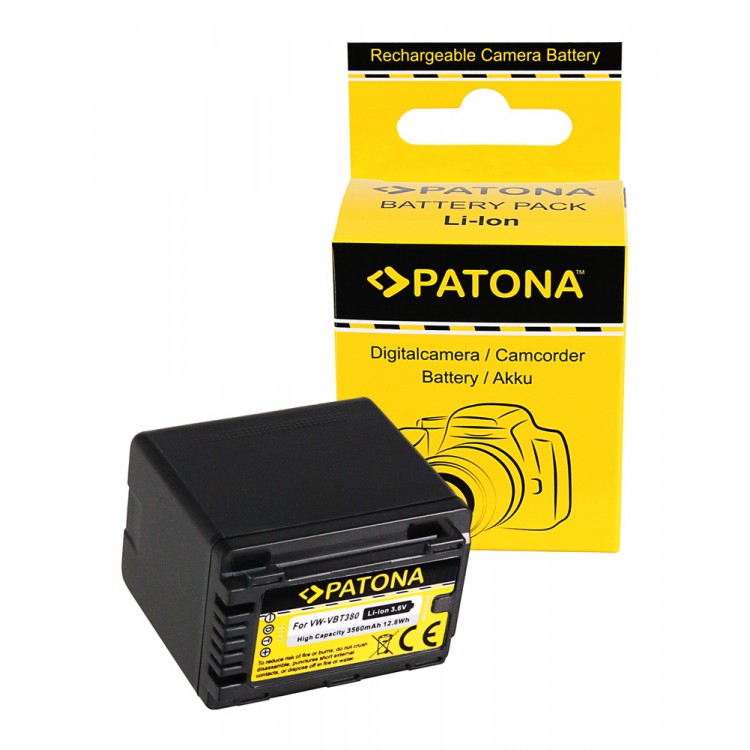 Acumulator PATONA compatibil Panasonic VW-VBT380 VW-VBT190 HC-V720 V770EB W570