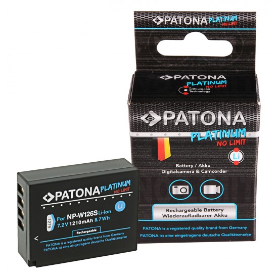 Acumulator PATONA Platinum tip FUJI NP-W126 S NP-W126S XPro 1 XT2 Grip VPB-XT2 VPB-XT3 XT3