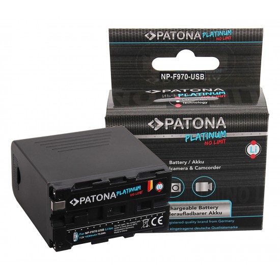 Acumulator PATONA Platinum NP-F990 NP-F970 incl. Powerbank, celule LG