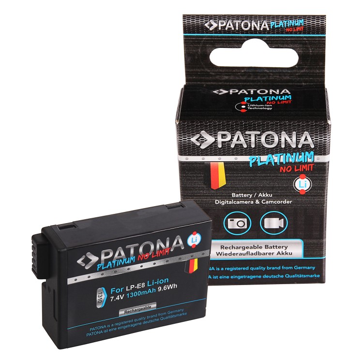 Acumulator PATONA Platinum tip Canon LPE8 LP-E8 LP-E8+ 7.4V