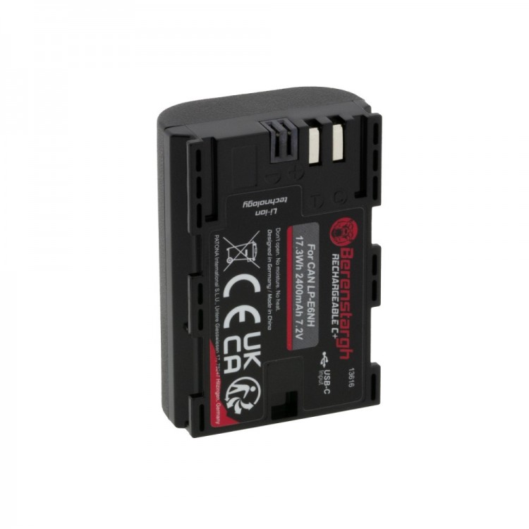 Acumulator Berenstargh LP-E6NH, 2400 mAh, pentru CanonEOS R5 EOS R6 R6II R7 LP-E6NH NTC
