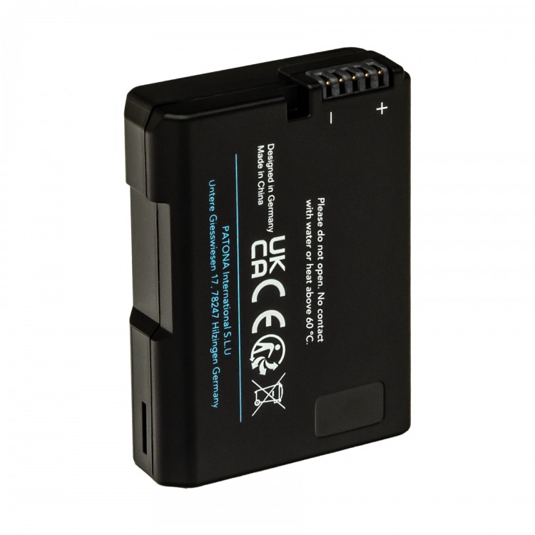 Acumulator Patona Platinum EN-EL14, 1030mAh, incarcare port USB-C, pentru Nikon D3100 D3200 D3400 D3500 D5100 D5300 D5500 D5600 DF Coolpix P7000 P7100 P7800