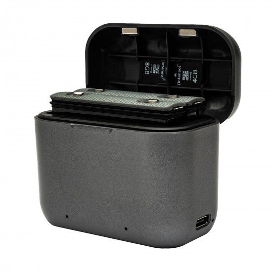 Cutie de incarcare duala Patona pentru Insta 360 ONE X3 CINAQBT/A, include cablu USB-C