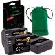 Pachet Incarcator Dual LCD PD Performance, 2x Acumulator Patona Protect cu senzor NTC pentru Canon LP-E6NH, 2250 mAh