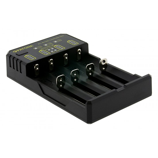 Incarcator USB Patona All in one Charger Pro pentru baterii CR123A, AA / AAA, 14500, 16340, 18650, 26650