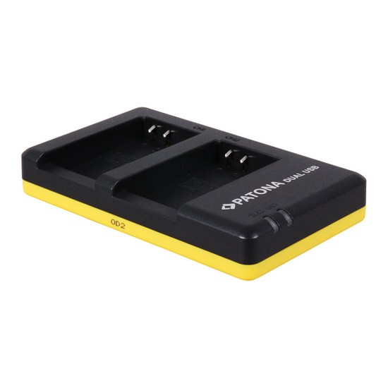 Incarcator PATONA DUAL USB pentru 2 acumulatori Nikon ENEL20 EN-EL20