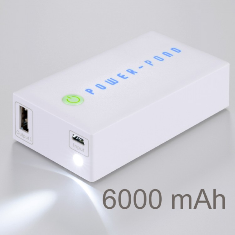 Baterie externa PATONA POWER-POND 2c, 6000 mAh, Alb