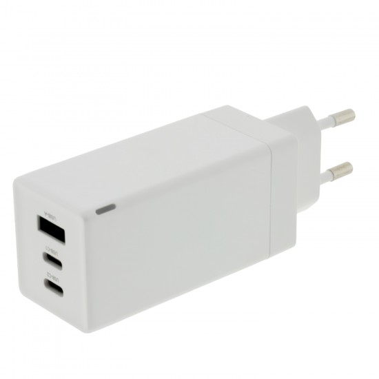 Incarcator retea PATONA Premium GaN PD65W alb 2xUSB-C 1xUSB-A PD3.0 QC3.0