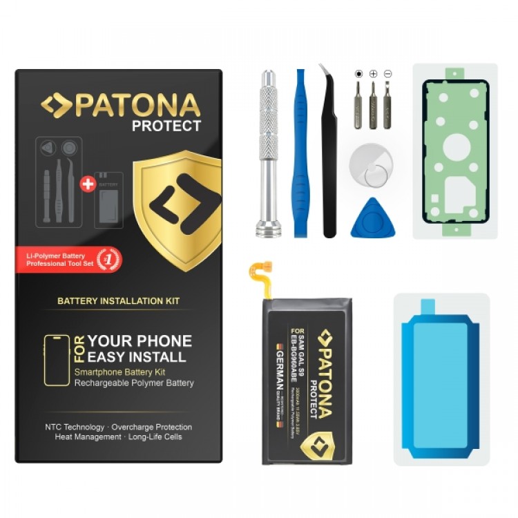  Baterie PATONA PROTECT pentru Samsung Galaxy S9 S9 Duos EB-BG960ABE SM-G960F include kit de instalare