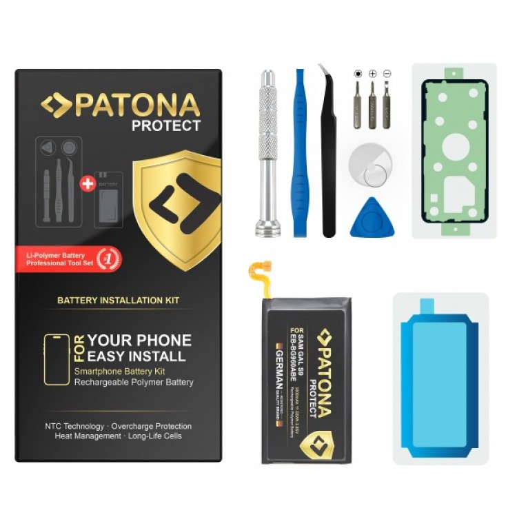Baterie PATONA PROTECT pentru Samsung Galaxy S9 Plus EB-BG965ABE, include kit de instalare