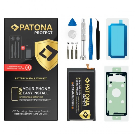 Baterie PATONA PROTECT pentru Samsung Galaxy S10 Plus SM-G975F EB-BG975BU, include kit de instalare