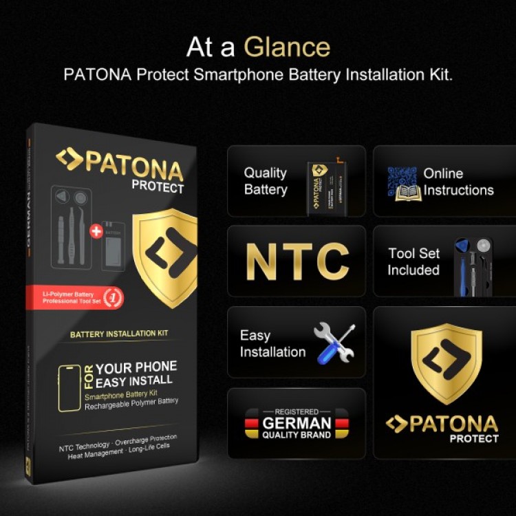 Baterie PATONA PROTECT pentru Samsung Galaxy S10e SM-G970F EB-BG970BU, include kit de instalare