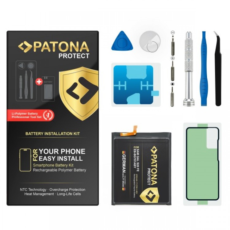 Baterie PATONA PROTECT pentru Samsung Galaxy S20 A52 A52G A52s 5G S20 FE5G EB-BG781ABY, include kit de instalare