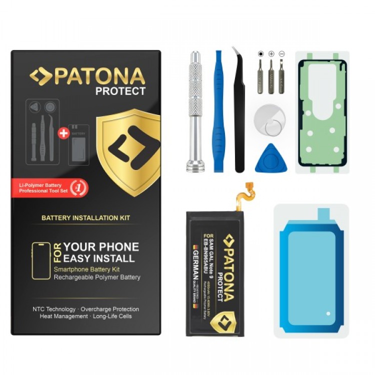 Baterie PATONA PROTECT pentru Samsung Galaxy Note 9 N960F EB-BN965ABU, include kit de instalare