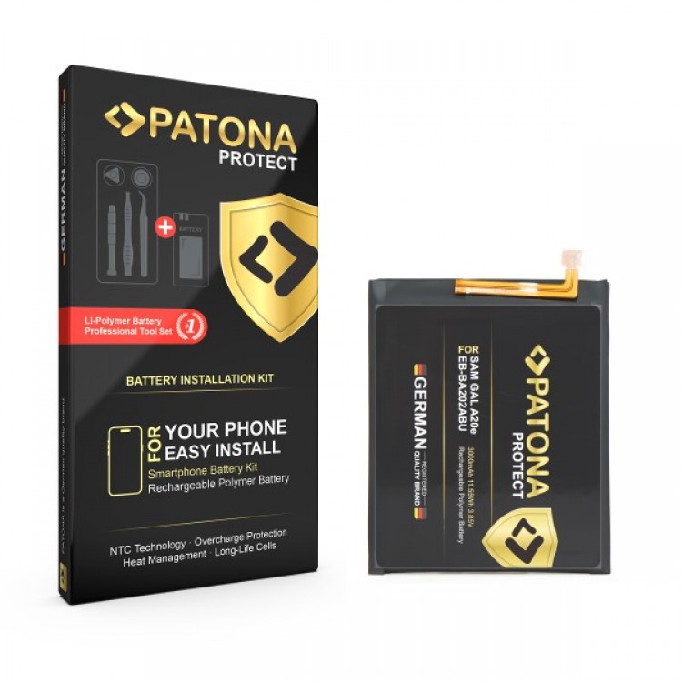 Baterie PATONA PROTECT pentru Samsung Galaxy A20e SM-A202F EB-BA202ABU include kit de instalare