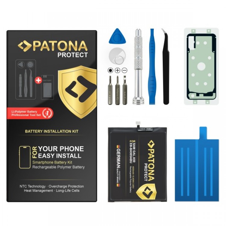 Baterie PATONA PROTECT pentru Samsung Galaxy A50 A30s SM-A505F A307F EB-BA505ABU include kit de instalare