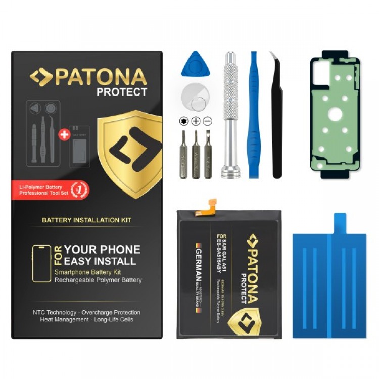 Baterie PATONA PROTECT pentru Samsung Galaxy A51 A51F EB-BA515ABY include kit de instalare