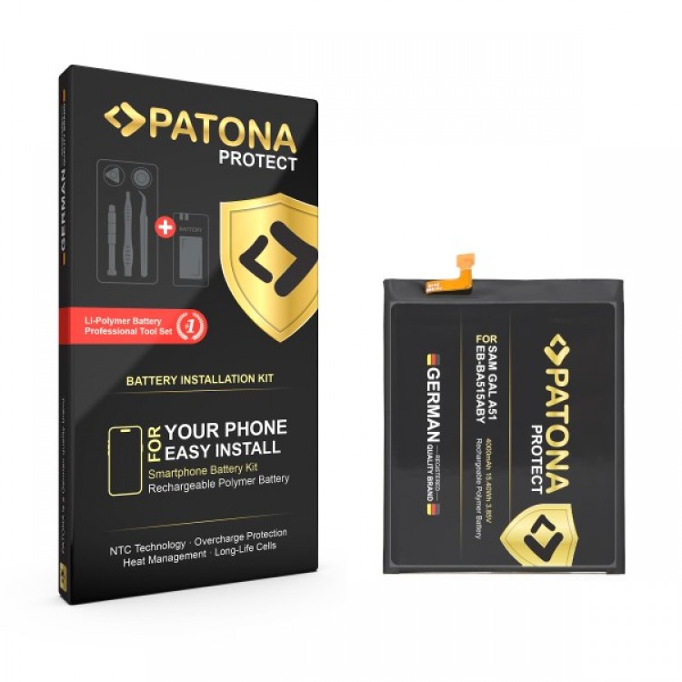 Baterie PATONA PROTECT pentru Samsung Galaxy A51 A51F EB-BA515ABY include kit de instalare
