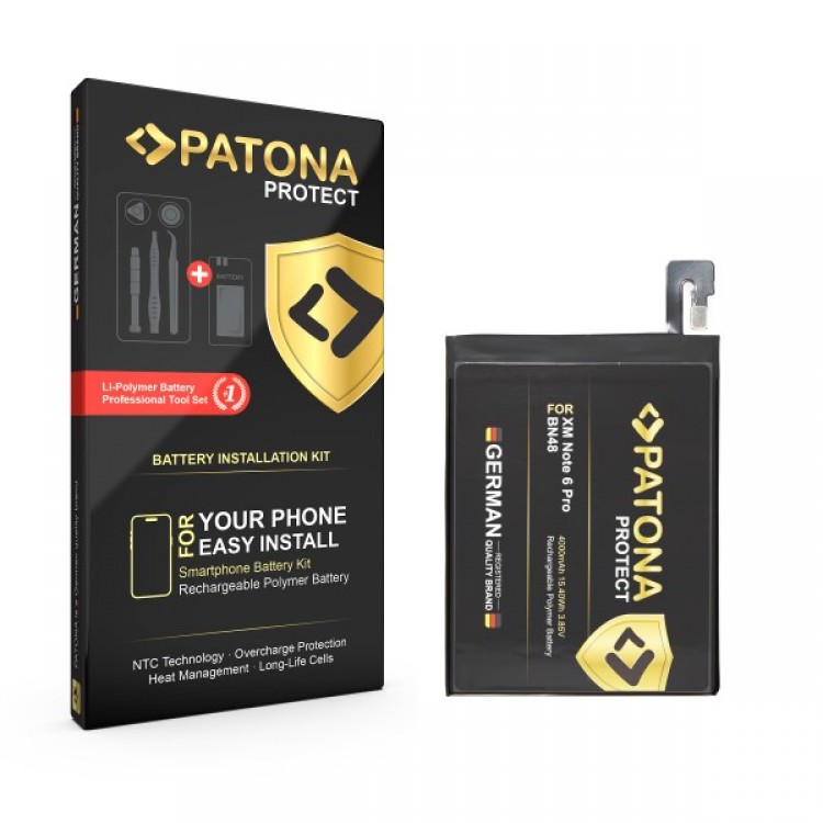 Baterie PATONA PROTECT pentru Xiaomi 6 Pro BN48, include kit de instalare