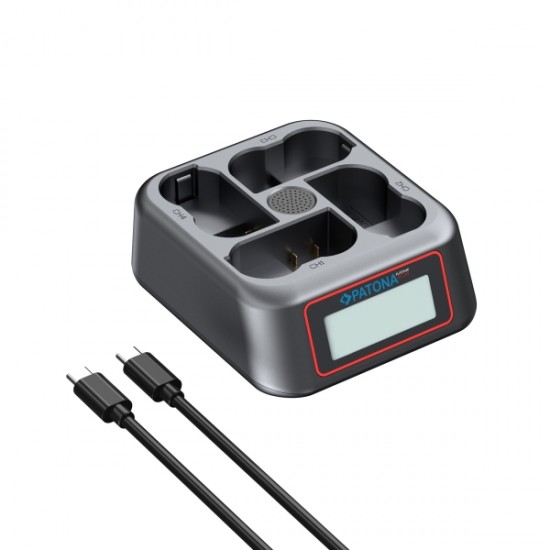 Incarcator rapid PATONA Platinum USB-C PD QC cu 4 porturi pentru Nikon EN-EL15