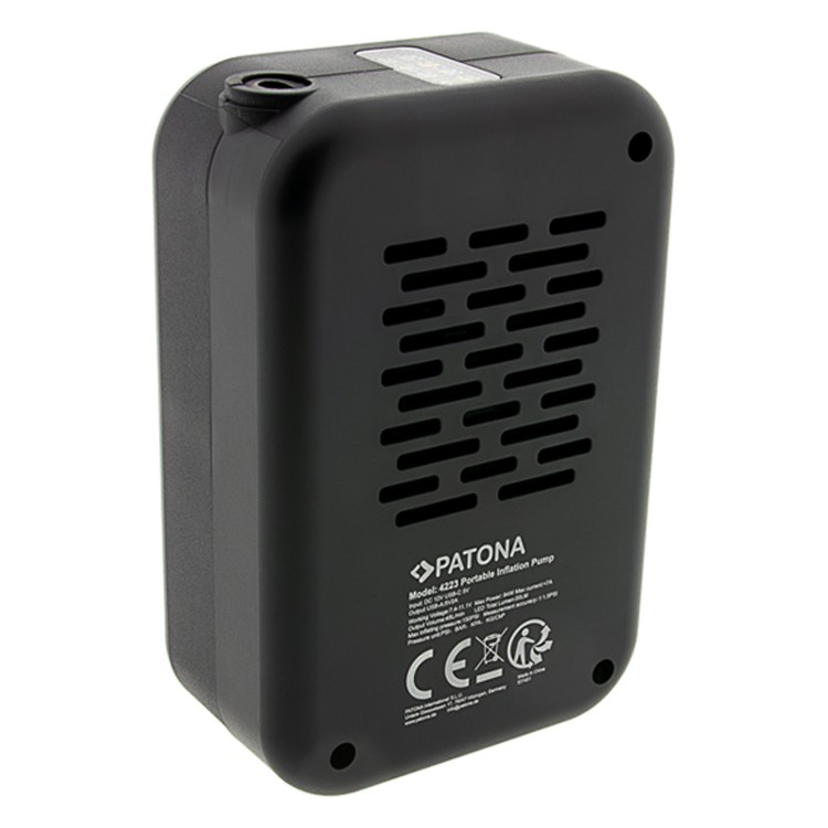 Compresor Auto Portabil Patona 10.3bar 150PSI, Baterie Externa 4000 mAh, Incarcare USB, Ecran Digital, Lanterna LED, Pompa Aer Masina, Umflare Roti, Minge, Bicicleta, Trotineta