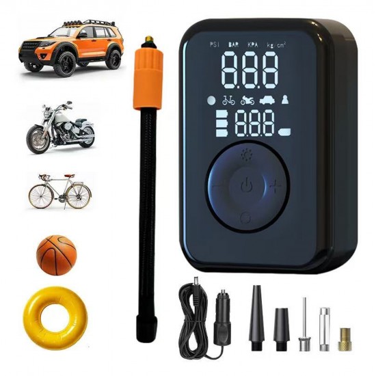 Compresor Auto Portabil Patona 10.3bar 150PSI, Baterie Externa 4000 mAh, Incarcare USB, Ecran Digital, Lanterna LED, Pompa Aer Masina, Umflare Roti, Minge, Bicicleta, Trotineta