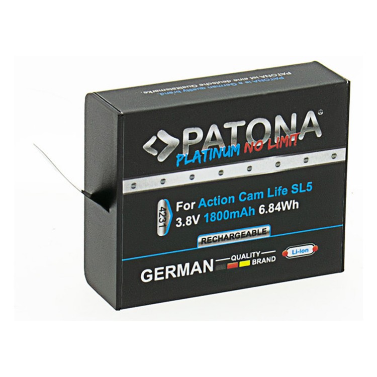 Acumulator Patona Platinum pentru PATONA Action Cam Life SL5