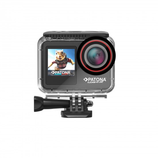 Camera video sport Patona Platinum Action Cam Life SL5, 6K 90fps 64MP, EIS, 170&deg; 7G+IR, rezistent la apa, RC, Wifi