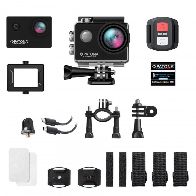 Camera video sport Patona Platinum Action Cam Life SL3, 4K 120fps, 16MP, 120° 4G+IR, RC, Wifi