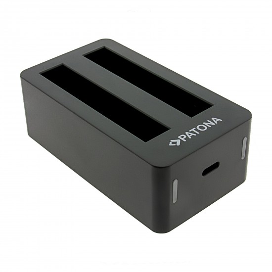 Incarcator Dual Patona pentru Insta360 X5 CINSBAHA, include Cablu USB-C