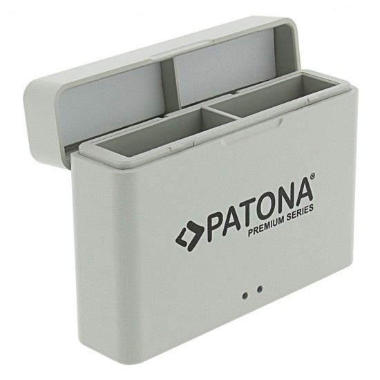 Incarcator PATONA Premium Dual Charger pentru acumulator DJI Osmo Action 3 4 si 5 BCX202, Include cablu USB-C