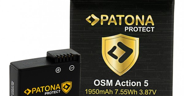 PATONA battery BCX202 for DJI Osmo Action 3, 4 and 5, PATONA