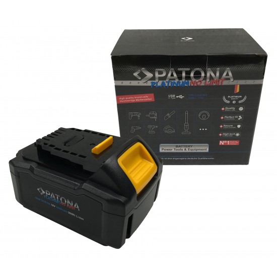 Acumulator PATONA Platinum 18V Dewalt DCB184 pentru seria Dewalt XR cu intrare / iesire USB-C PD65W