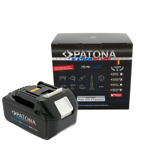 Acumulator PATONA Platinum 18V Makita BL1850 pentru seria Makita LXT cu intrare / iesire USB-C PD65W