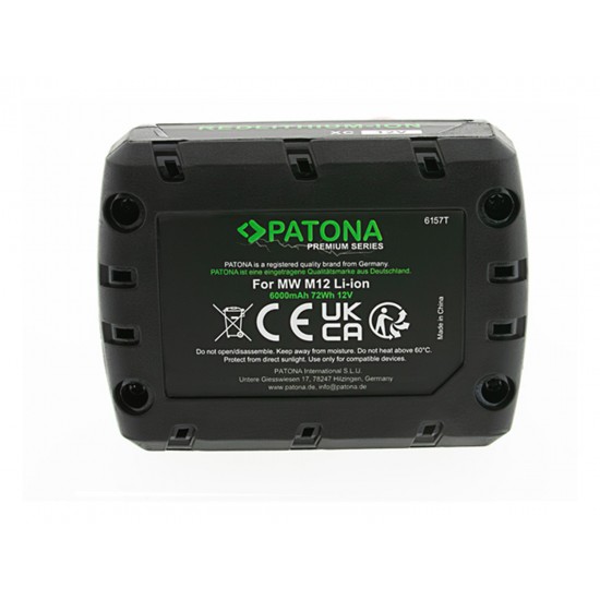 Acumulator PATONA Premium pentru Milwaukee M12 RedLithium 4932451395