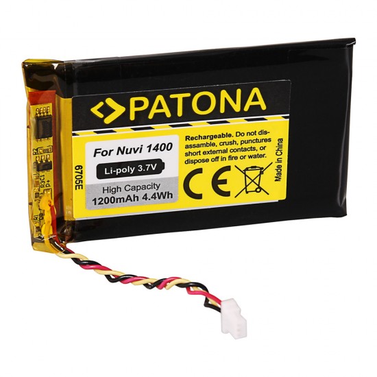 Acumulator compatibil Garmin Nuvi 1400, Patona, Li-Pol, 1200mAh
