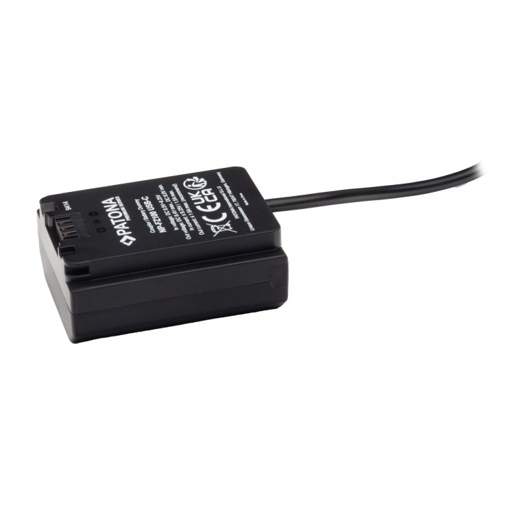Adaptor alimentare USB-C Patona Premium NP-FZ100 pentru Sony A7 III A7M3 Alpha 7 III A7 R III A7RM3