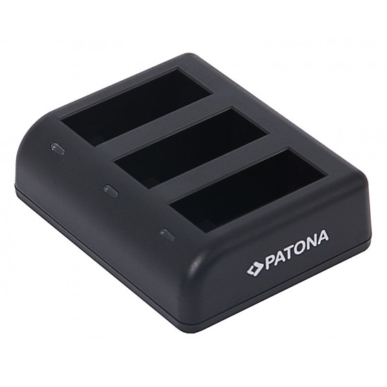 Incarcator triplu PATONA pentru acumulator GoPro Hero 9 AHDBT901 ADBAT001