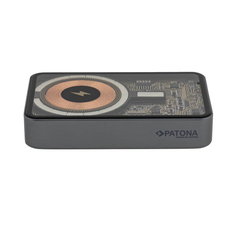 Baterie externa Patona Powerbank Premium Clear 3.0 PD20W 10.000 mAh Incarcare rapida magnetica fara fir