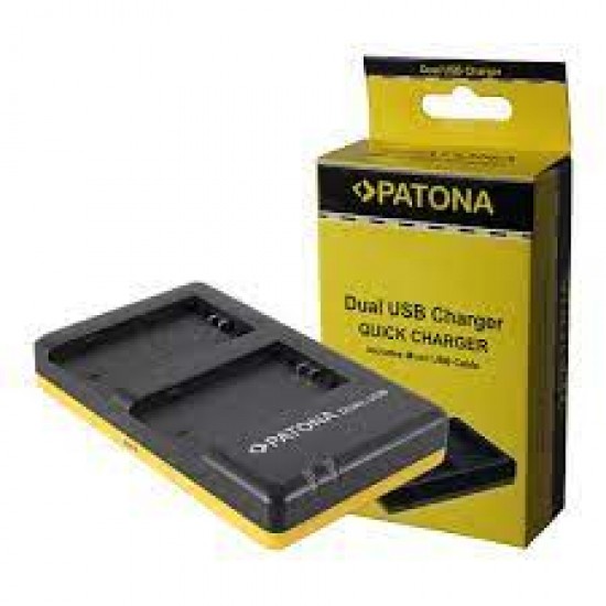 Incarcator PATONA DUAL USB pentru 2 acumulatori Sony NP-FZ100 A7 III A7M3 Alpha 7 III A7 R III A7RM3