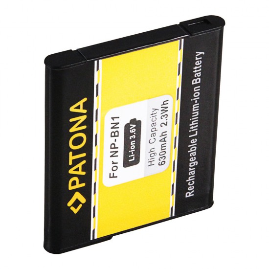 Acumulator Patona NP-BN1, 630mAh, pntru Sony Cybershot DSC-W310, DSC-W320, DSC-W350, DSC-W380, DSC-WX5, DSC-TX5, DSC-TX7, DSC-TX9, DSC-T99
