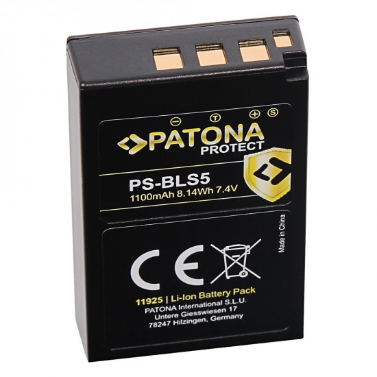Acumulator PATONA Protect tip BLS-5 BLS5 E-P3 E-PL2