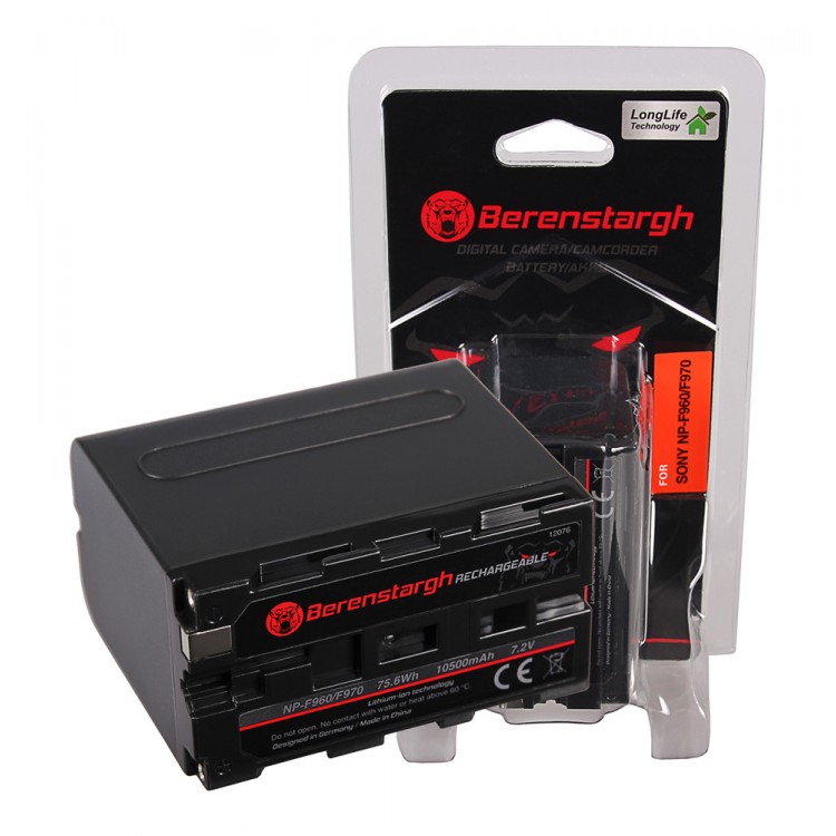 Acumulator Berenstargh NP-F970, 10500 mAh, pentru Sony CCD CCDSC5 CCD-SC5 CCDSC65 CCD-SC65 CCDTR1 CCD-TR1
