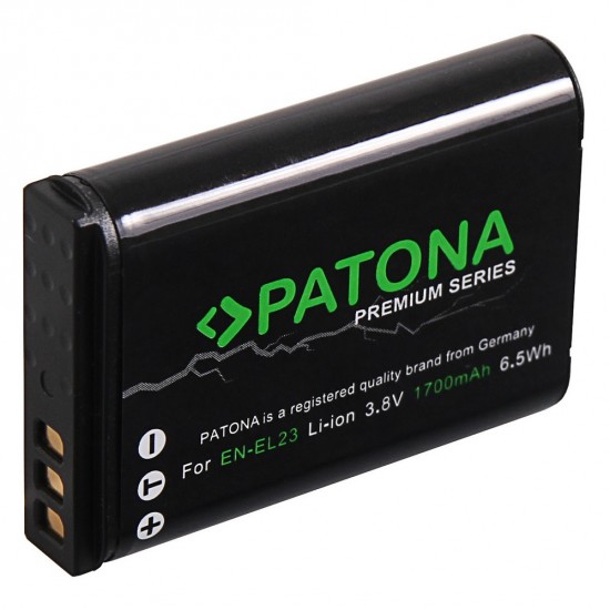 Acumulator Patona Premium EN-EL23 1700 mAh, pentru Nikon Coolpix P600