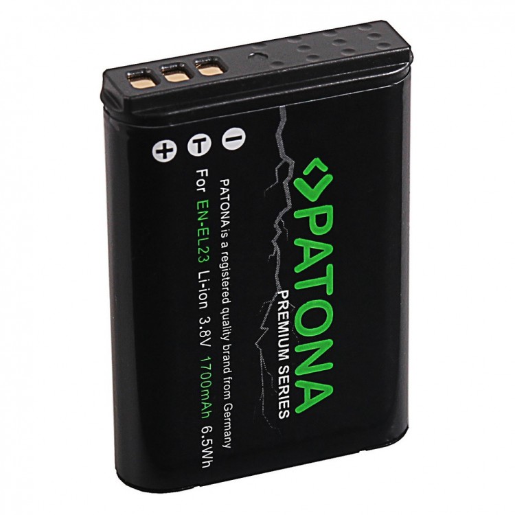 Acumulator Patona Premium EN-EL23 1700 mAh, pentru Nikon Coolpix P600