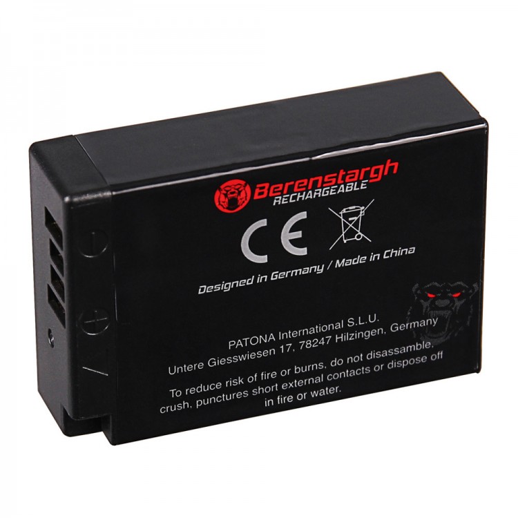 Acumulator Berenstargh LP-E17, 950 mAh, pentru Canon EOS 200D 750D 760D 800D 850D EOS RP M3 Rebel Rebel T6