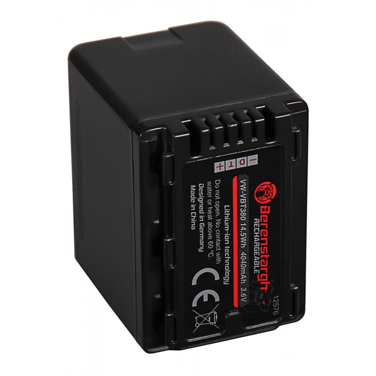 Acumulator Berenstargh VW-VBT380 , 4040 mAh, pentru Panasonic HC V110 V120 V160 V210 V250EB V270 V380