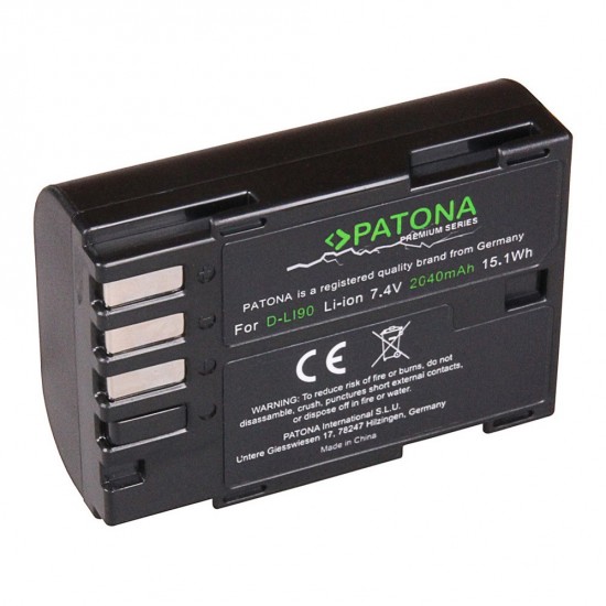 PATONA Premium | Acumulator tip Pentax D-Li90 K01 K5 II IIs K645D K7